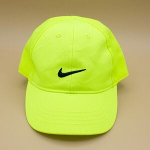 Nike Neon Yellow Adjustable Baseball Cap Infant Size OSFM